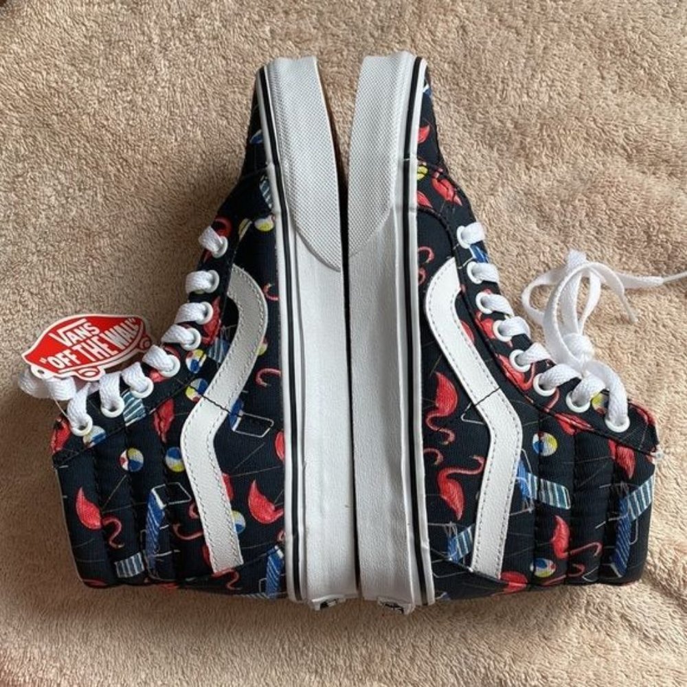 Vans Sk8 High Sneaker Black Reissue Pool Vibes 5.5, 4 - Picture 14 of 15